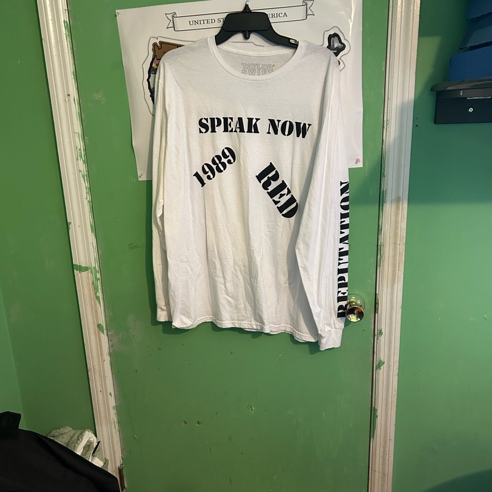White Long Sleeve Graphic Tee